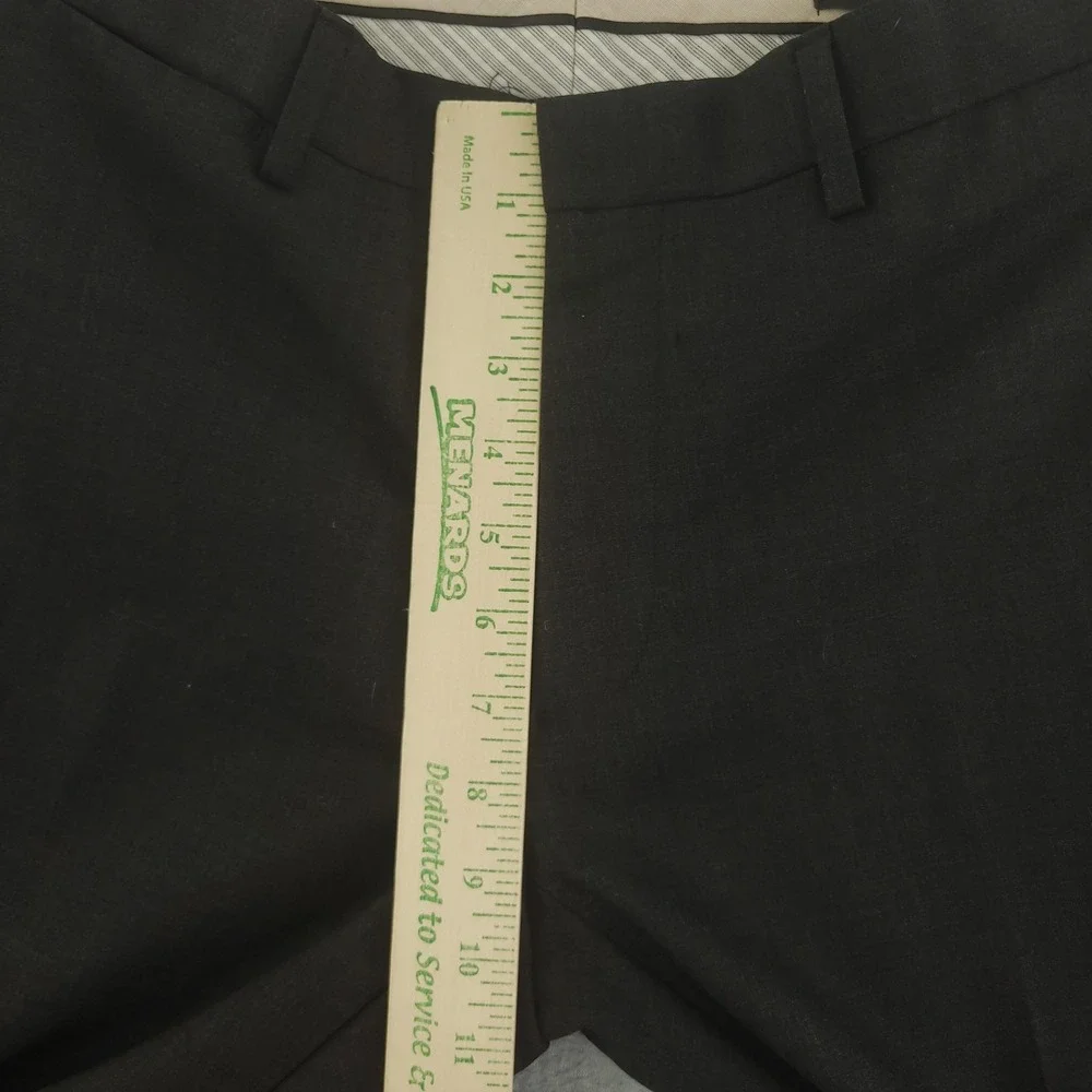 Banana Republic‎ Dress Pants Mens 30x30 Gray Wool Tailored Slim Fit Formal